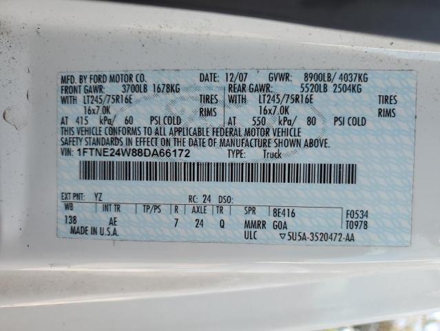 Photo 14 from auction – 2008 FORD ECONOLINE with VIN 1FTNE24W88DA66172