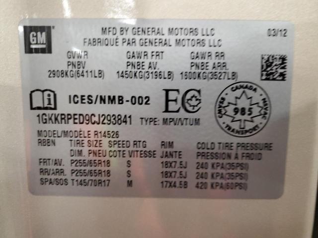 Photo 14 from auction – 2012 GMC ACADIA SLE with VIN 1GKKRPED9CJ293841