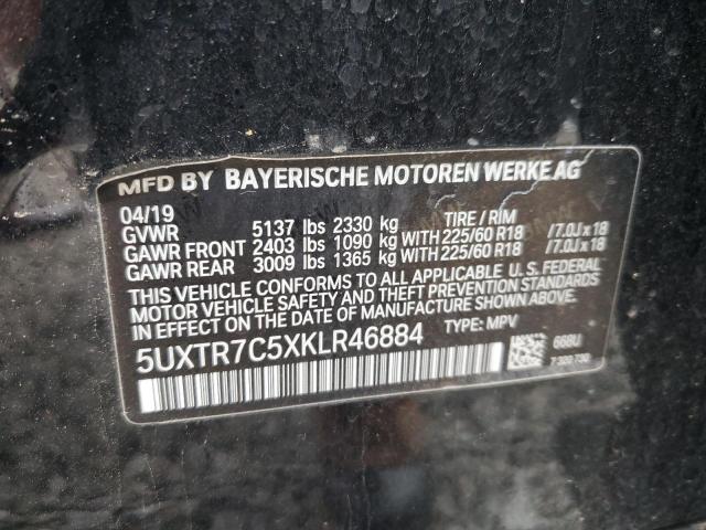 Photo 14 from auction – 2019 BMW X3 SDRIVE3 with VIN 5UXTR7C5XKLR46884