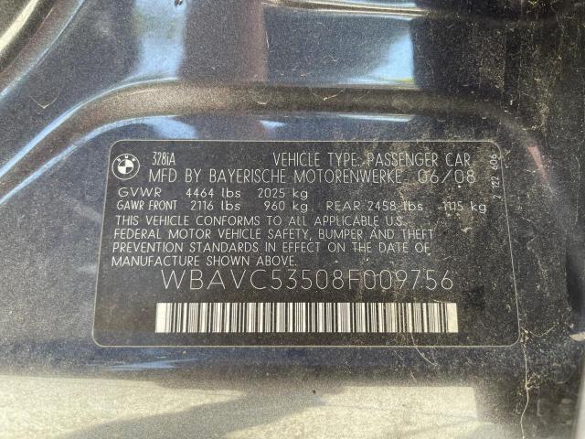 Photo 10 from auction – 2008 BMW 328 I SULE with VIN WBAVC53508F009756