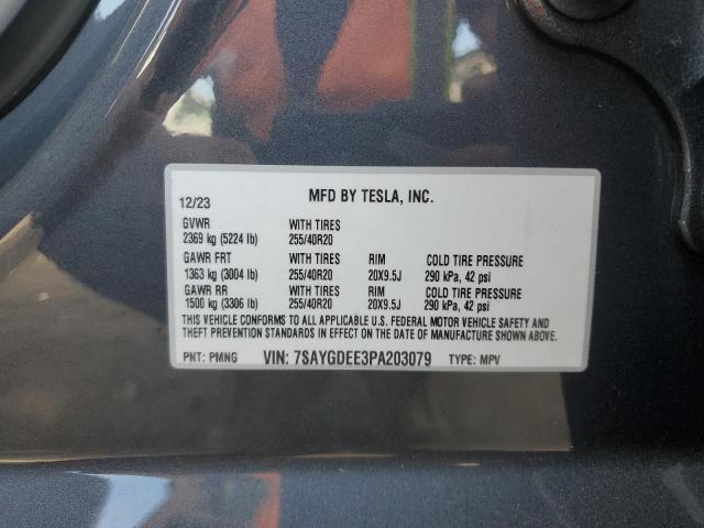 Photo 14 from auction – 2023 TESLA MODEL Y with VIN 7SAYGDEE3PA203079