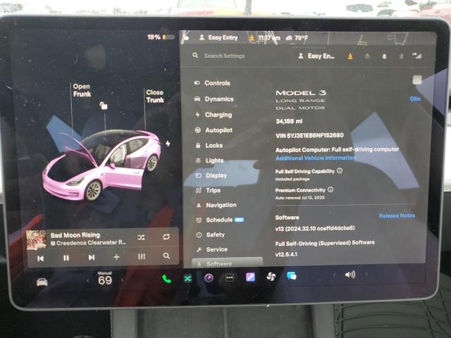 Photo 9 from auction – 2022 TESLA MODEL 3 with VIN 5YJ3E1EB6NF152680