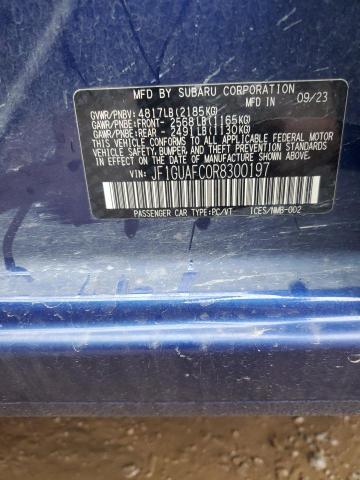 Photo 14 from auction – 2024 SUBARU IMPREZA SP with VIN JF1GUAFC0R8300197