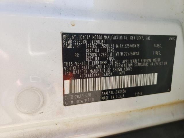 Photo 14 from auction – 2022 TOYOTA RAV4 XSE with VIN 4T3E6RFV4NU093894