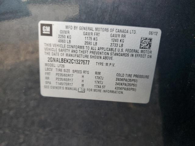 Photo 14 from auction – 2012 CHEVROLET EQUINOX LS with VIN 2GNALBEK2C1327677