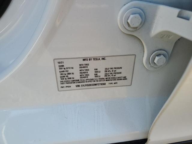 Photo 14 from auction – 2021 TESLA MODEL Y with VIN 5YJYGDEE0MF279368