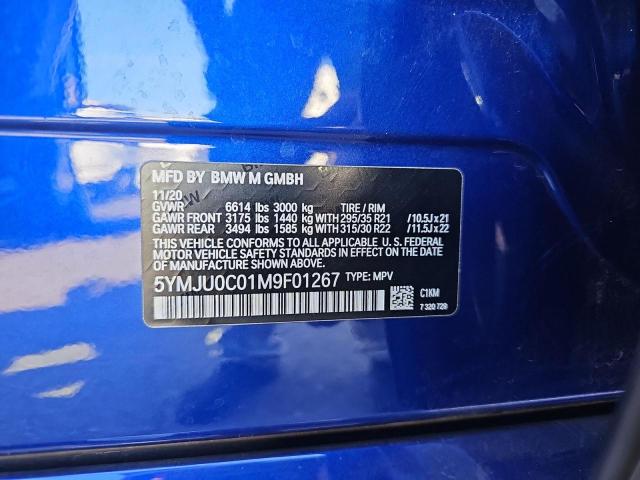 Photo 10 from auction – 2021 BMW X5 M with VIN 5YMJU0C01M9F01267