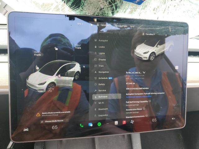 Photo 9 from auction – 2021 TESLA MODEL Y with VIN 5YJYGAEE3MF145484