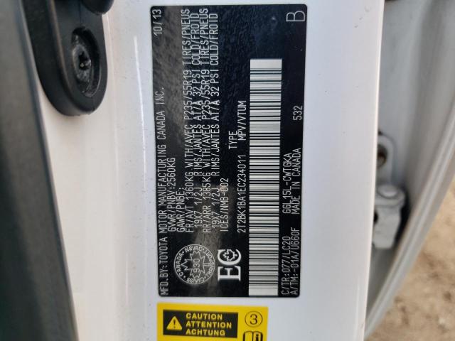 Photo 14 from auction – 2014 LEXUS RX 350 BAS with VIN 2T2BK1BA1EC234011