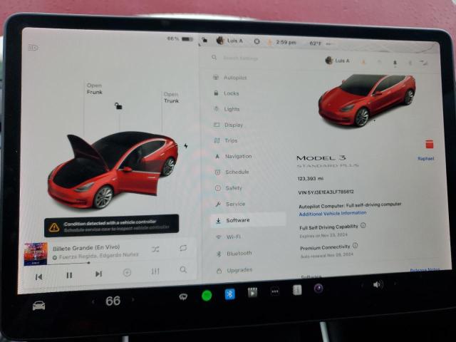 Photo 9 from auction – 2020 TESLA MODEL 3 with VIN 5YJ3E1EA3LF785612