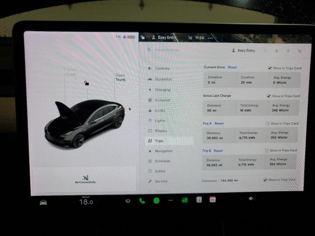 Photo 9 from auction – 2018 TESLA MODEL 3 with VIN 5YJ3E1EA6JF089484