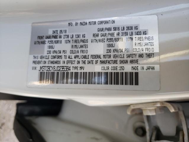 Photo 14 from auction – 2018 MAZDA CX-9 TOURI with VIN JM3TCBCY8J0235384