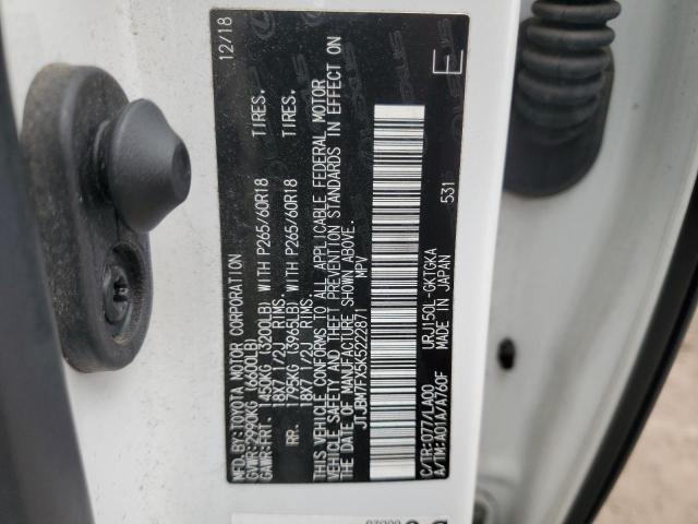 Photo 14 from auction – 2019 LEXUS GX 460 with VIN JTJBM7FX5K5222871