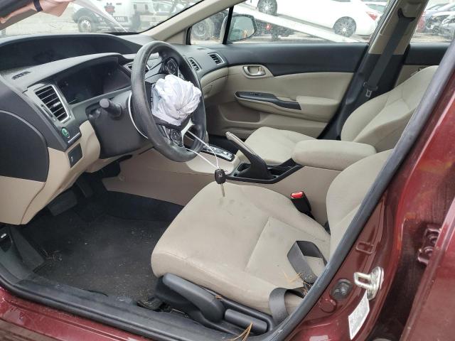 Photo 7 from auction – 2013 HONDA CIVIC LX with VIN 19XFB2F56DE096023