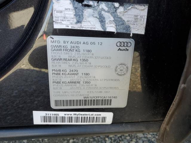 Photo 14 from auction – 2012 AUDI Q5 PREMIUM with VIN WA1LFCFP1CA116740