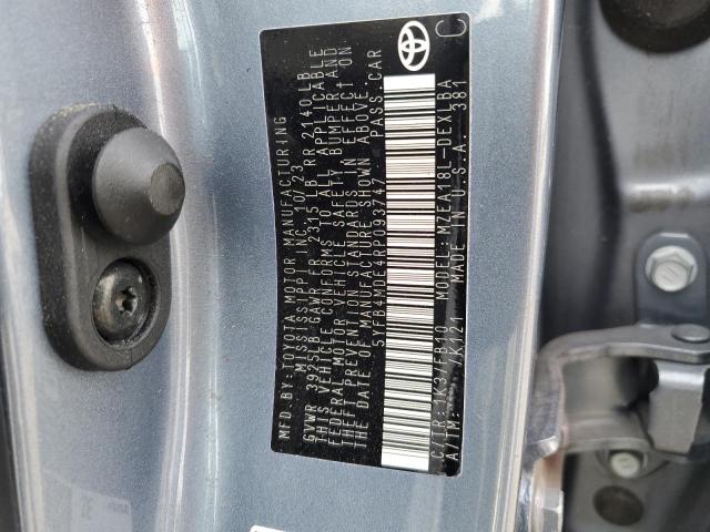 Photo 14 from auction – 2024 TOYOTA COROLLA LE with VIN 5YFB4MDE4RP093747