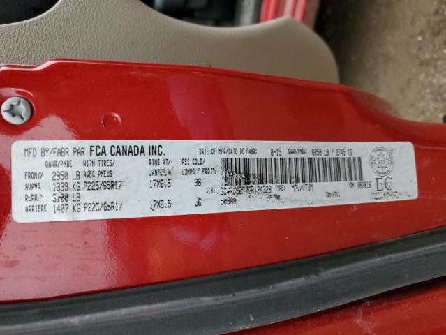 Photo 14 from auction – 2016 DODGE GRAND CARA with VIN 2C4RDGBG7GR124328