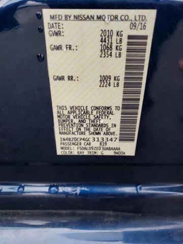 Photo 14 from auction – 2016 NISSAN LEAF SV with VIN 1N4BZ0CP4GC313347