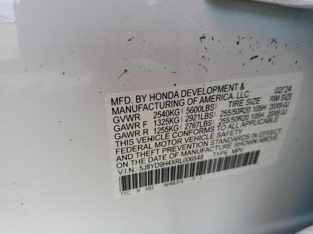 Photo 14 from auction – 2024 ACURA MDX TECHNO with VIN 5J8YD9H4XRL006548