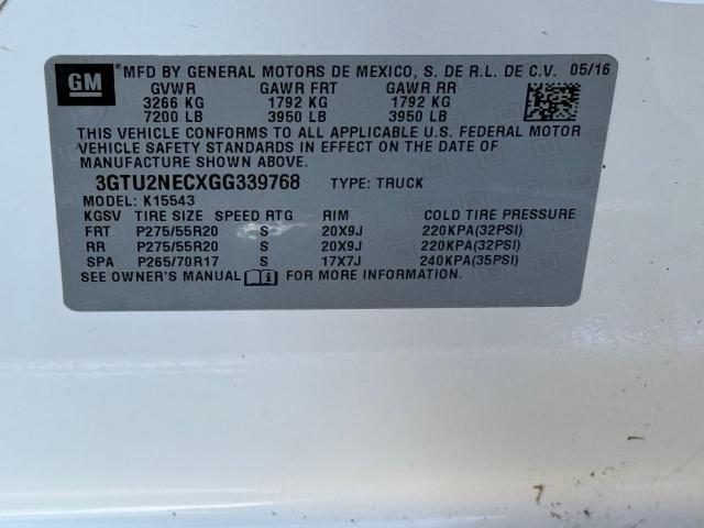 Photo 10 from auction – 2016 GMC SIERRA K15 with VIN 3GTU2NECXGG339768