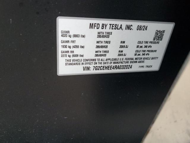 Photo 14 from auction – 2024 TESLA CYBERTRUCK with VIN 7G2CEHEE4RA032024