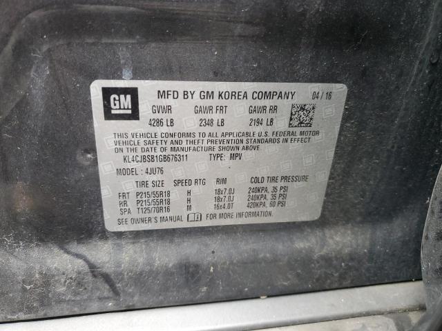 Photo 14 from auction – 2016 BUICK ENCORE CON with VIN KL4CJBSB1GB676311