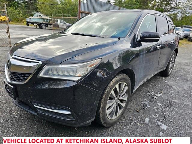 ACURA MDX TECHNO 2016 with VIN 5FRYD4H4XGB027755 - Photo from auction
