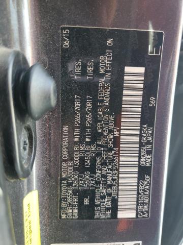 Photo 14 from auction – 2015 TOYOTA 4RUNNER SR with VIN JTEBU5JR3F5266174