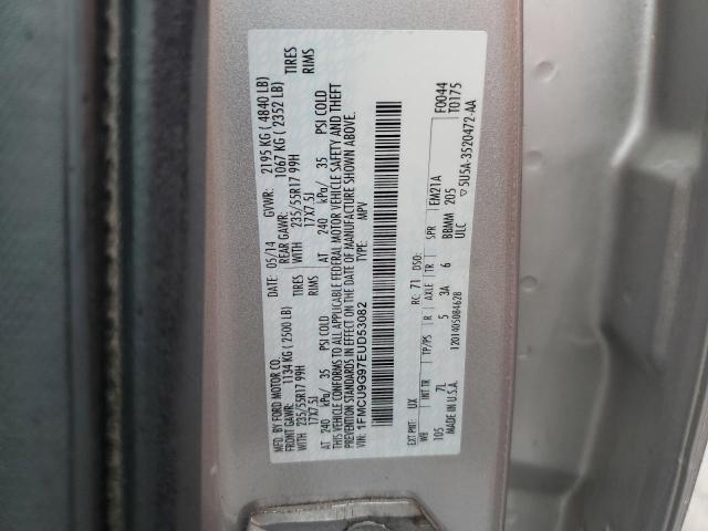 Photo 14 from auction – 2014 FORD ESCAPE SE with VIN 1FMCU9G97EUD53082