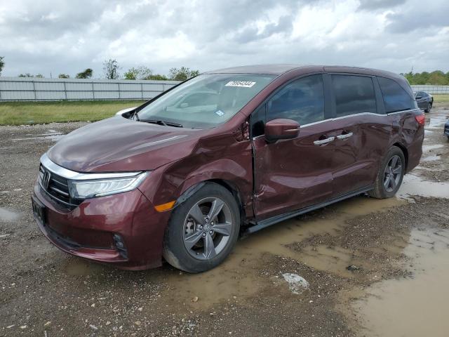 HONDA ODYSSEY EX 2021 with VIN 5FNRL6H52MB019528 - Photo from auction