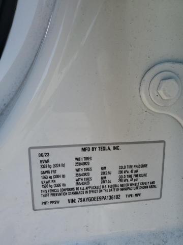 Photo 14 from auction – 2023 TESLA MODEL Y with VIN 7SAYGDEE9PA136102