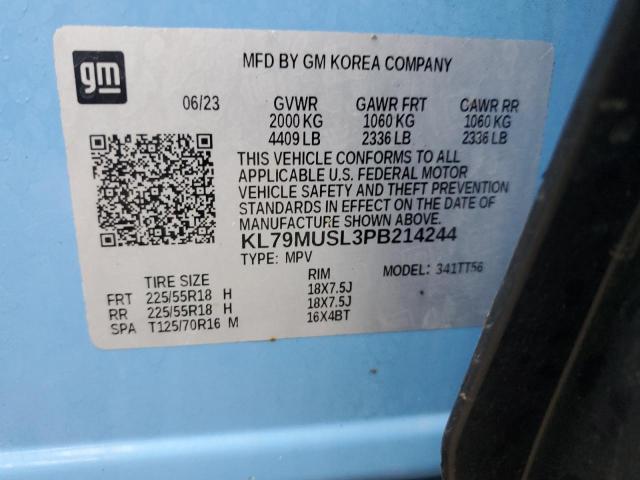 Photo 14 from auction – 2023 CHEVROLET TRAILBLAZE with VIN KL79MUSL3PB214244