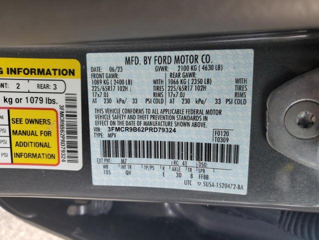 Photo 14 from auction – 2023 FORD BRONCO SPO with VIN 3FMCR9B62PRD79324