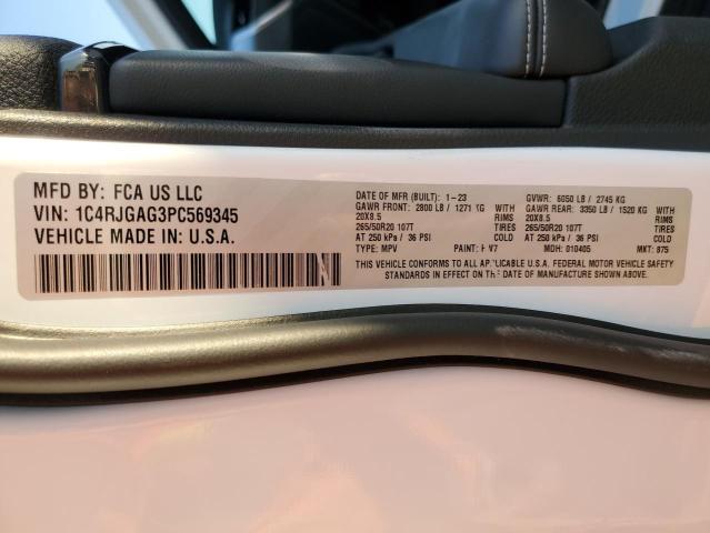 Photo 14 from auction – 2023 JEEP GRAND CHER with VIN 1C4RJGAG3PC569345