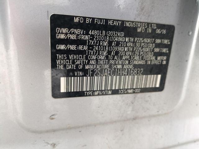 Photo 14 from auction – 2017 SUBARU FORESTER 2 with VIN JF2SJAEC1HH416832