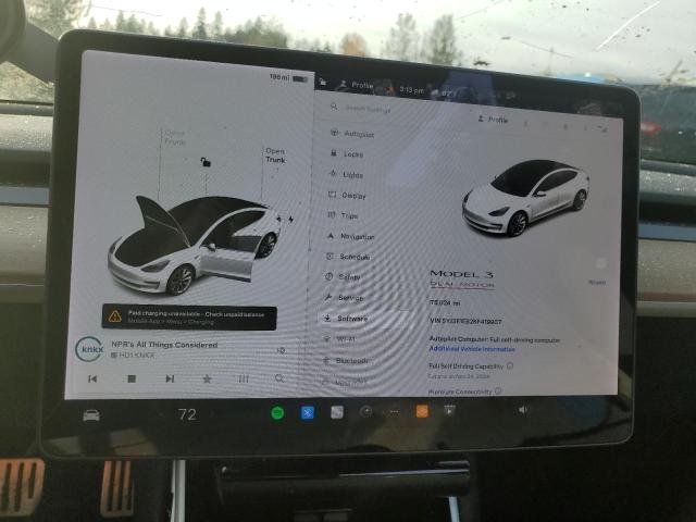 Photo 9 from auction – 2019 TESLA MODEL 3 with VIN 5YJ3E1EB2KF419907