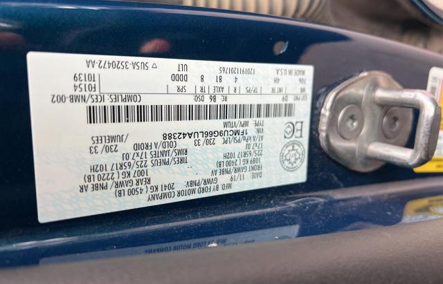 Photo 10 from auction – 2020 FORD ESCAPE SE with VIN 1FMCU9G66LUA42388