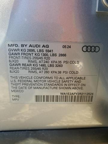Photo 14 from auction – 2024 AUDI Q5 E PREMI with VIN WA1E2AFY2R2112524