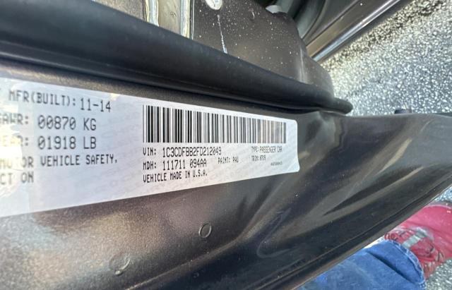 Photo 10 from auction – 2015 DODGE DART SXT with VIN 1C3CDFBB2FD212049