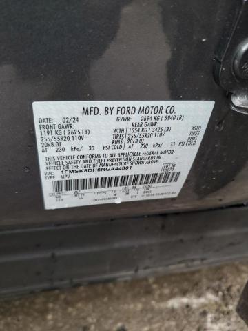 Photo 14 from auction – 2024 FORD EXPLORER X with VIN 1FMSK8DH8RGA44801