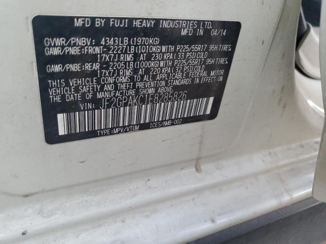 Photo 14 from auction – 2014 SUBARU XV CROSSTR with VIN JF2GPAKC1E8285826
