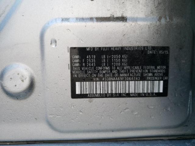 Photo 14 from auction – 2015 SUBARU LEGACY 2.5 with VIN 4S3BNAA69F3064743