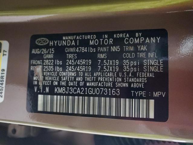 Zdjęcie 14 z aukcji – 2016 HYUNDAI TUCSON LIM z VIN KM8J3CA21GU073163