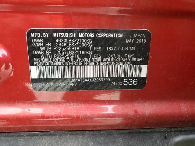 Photo 14 from auction – 2018 MITSUBISHI ECLIPSE CR with VIN JA4AT5AAXJZ069799