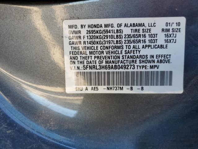 Photo 14 from auction – 2010 HONDA ODYSSEY EX with VIN 5FNRL3H69AB049273