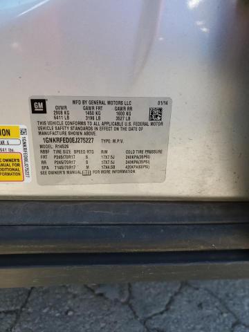Photo 14 from auction – 2014 CHEVROLET TRAVERSE L with VIN 1GNKRFED0EJ275227