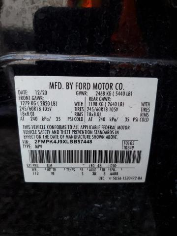 Photo 14 from auction – 2020 FORD EDGE SEL with VIN 2FMPK4J9XLBB57448