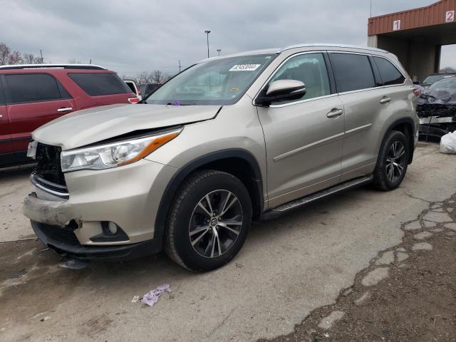 TOYOTA HIGHLANDER 2016 with VIN 5TDKKRFH9GS500198 - Photo from auction