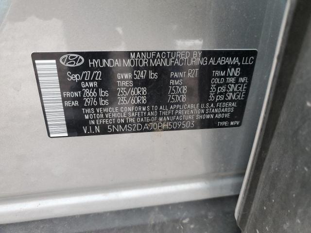 Photo 14 from auction – 2023 HYUNDAI SANTA FE S with VIN 5NMS2DAJ0PH509503