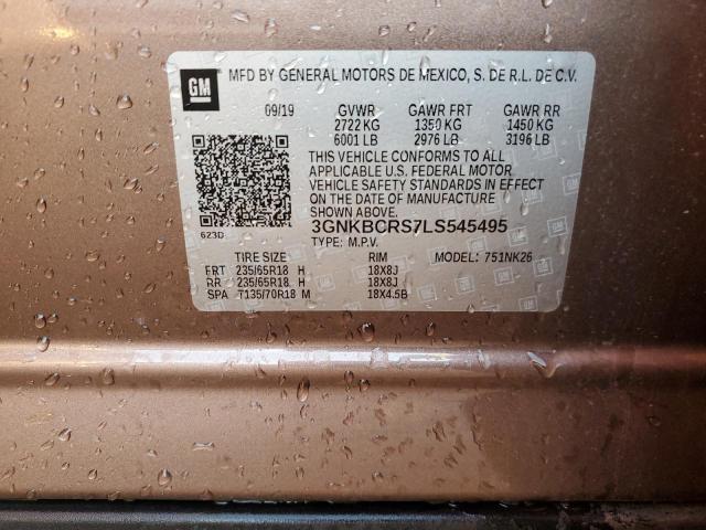 Photo 14 from auction – 2020 CHEVROLET BLAZER 2LT with VIN 3GNKBCRS7LS545495